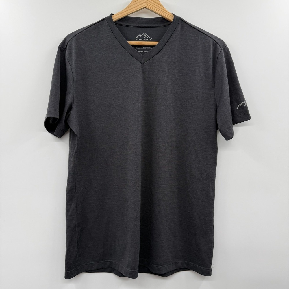 Merino.tech T-Shirt 100% Superfine Merino Wool Base Layer Hiking large